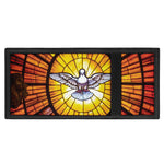 Holy Spirit Dove Stained Glass Print Trifold Wallet