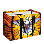 Holy Spirit Dove Stained Glass Print Utility Tote Bag