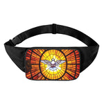 Holy Spirit Dove Stained Glass Print Waist Bag