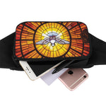 Holy Spirit Dove Stained Glass Print Waist Bag