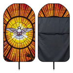 Holy Spirit Dove Stained Glass Print Waterproof Car Seat Cover