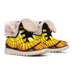 Holy Spirit Dove Stained Glass Print Winter Boots