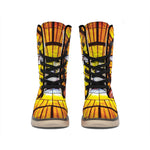 Holy Spirit Dove Stained Glass Print Winter Boots