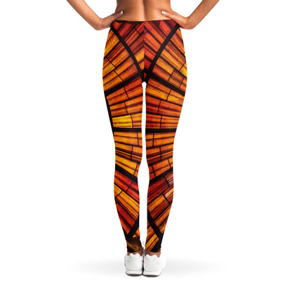 Holy Spirit Dove Stained Glass Print Women's Leggings