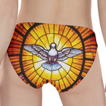 Holy Spirit Dove Stained Glass Print Women's Panties