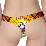 Holy Spirit Dove Stained Glass Print Women's Thong