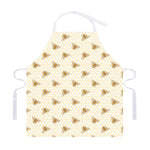 Honey Bee Hive Pattern Print Adjustable Apron