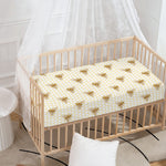 Honey Bee Hive Pattern Print Baby Crib Sheet
