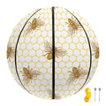 Honey Bee Hive Pattern Print Basketball