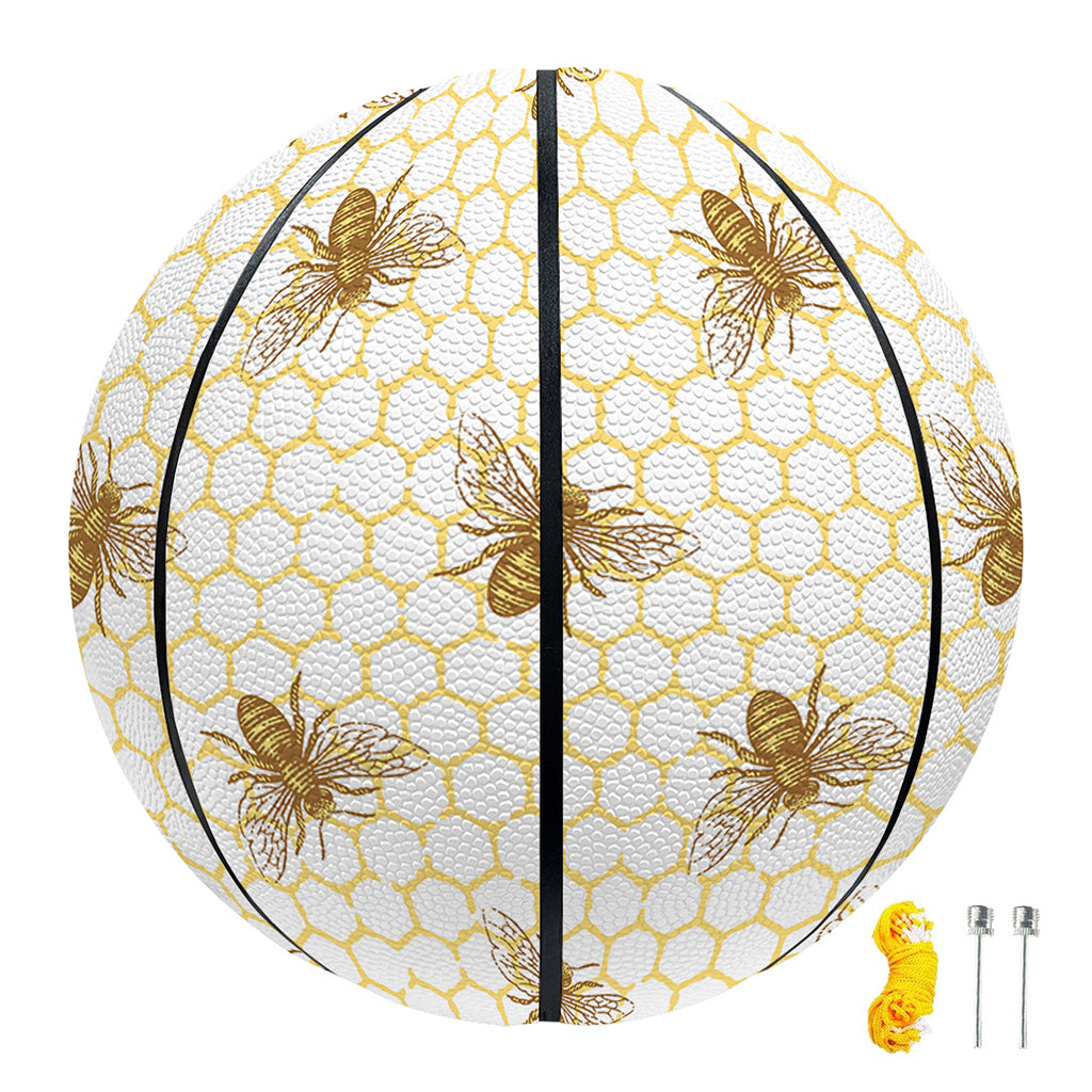 Honey Bee Hive Pattern Print Basketball