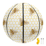 Honey Bee Hive Pattern Print Basketball