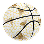 Honey Bee Hive Pattern Print Basketball