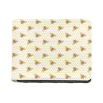 Honey Bee Hive Pattern Print Bifold Wallet
