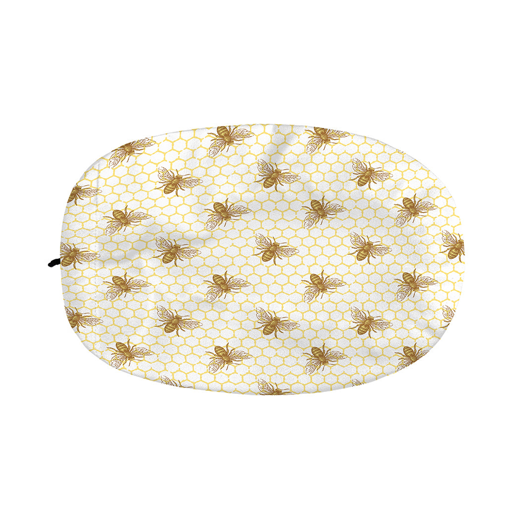 Honey Bee Hive Pattern Print Car Side Mirror Covers
