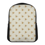 Honey Bee Hive Pattern Print Casual Backpack