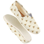 Honey Bee Hive Pattern Print Casual Shoes