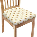 Honey Bee Hive Pattern Print Chair Cushion Cover