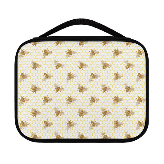 Honey Bee Hive Pattern Print Classic Bible Case