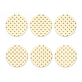 Honey Bee Hive Pattern Print Coaster Set