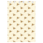 Honey Bee Hive Pattern Print Curtain