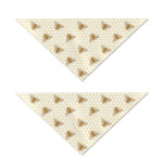 Honey Bee Hive Pattern Print Dog Bandana