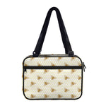 Honey Bee Hive Pattern Print Double Strap Bible Bag