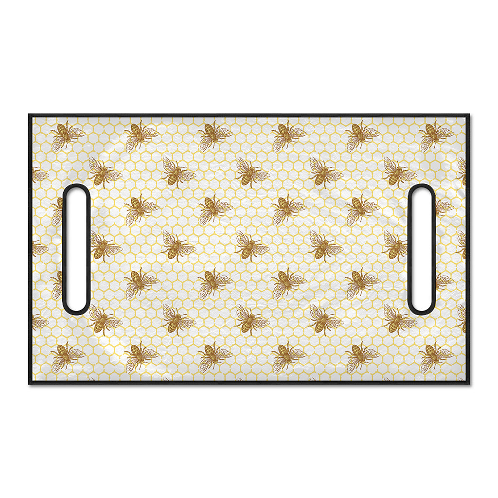 Honey Bee Hive Pattern Print Golf Cart Seat Cover