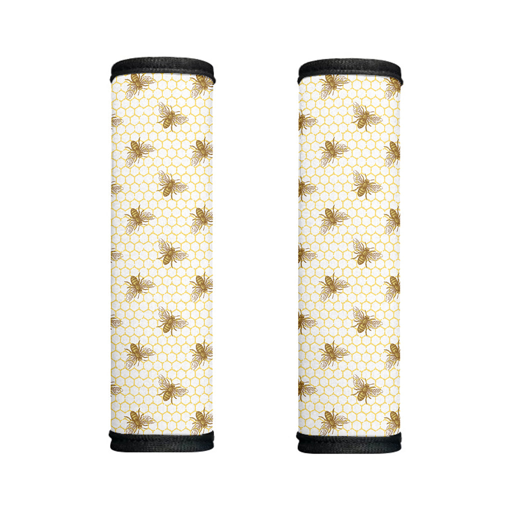 Honey Bee Hive Pattern Print Handle Covers