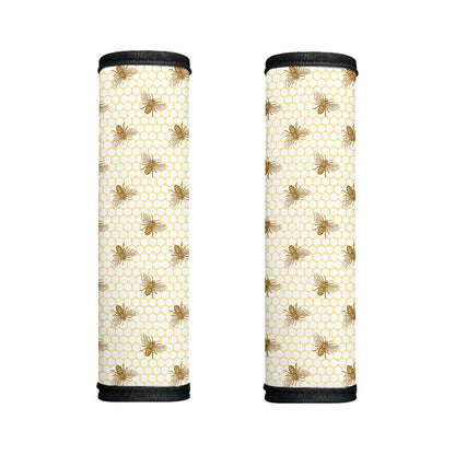 Honey Bee Hive Pattern Print Handle Covers