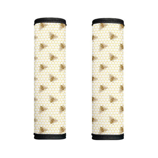 Honey Bee Hive Pattern Print Handle Covers
