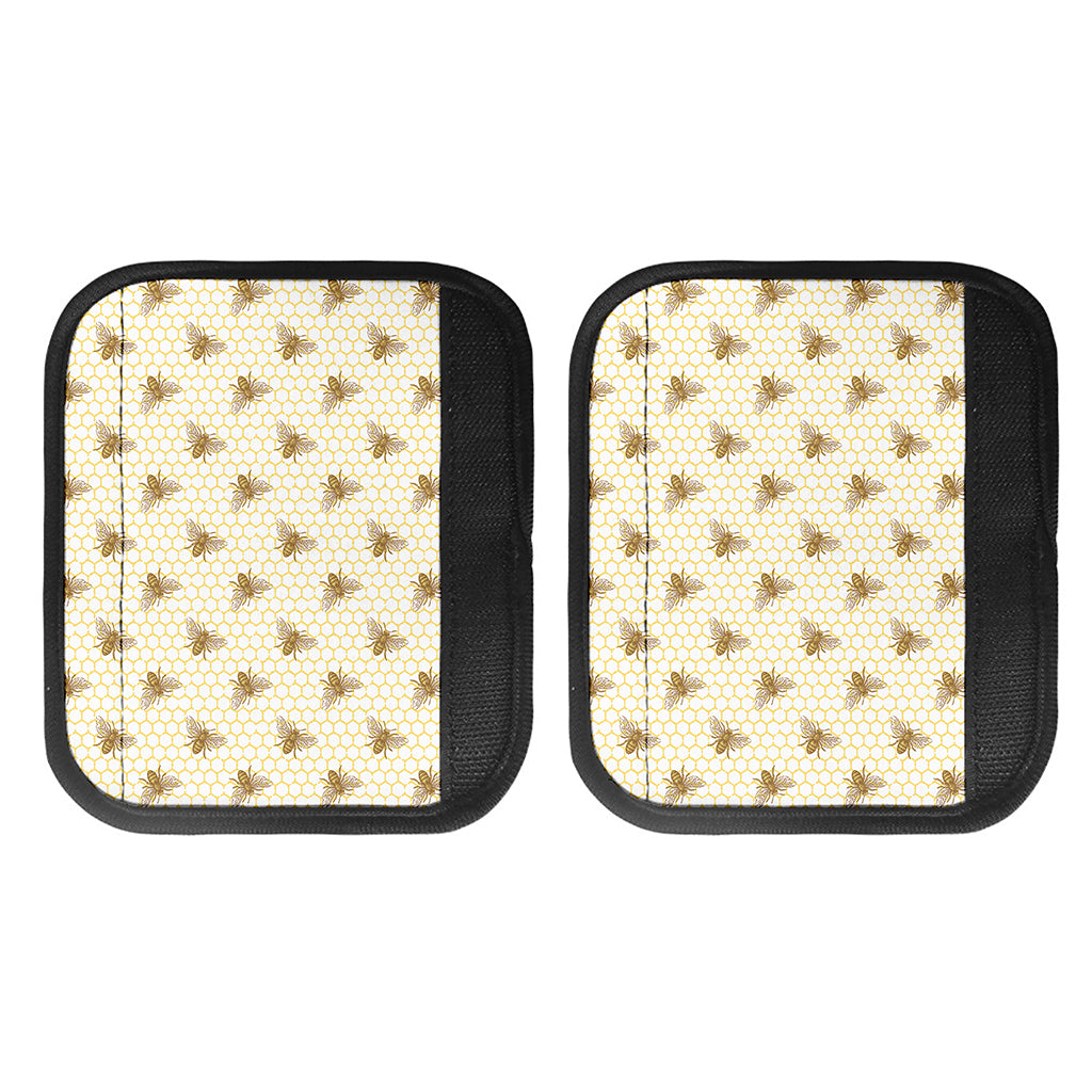 Honey Bee Hive Pattern Print Handle Covers