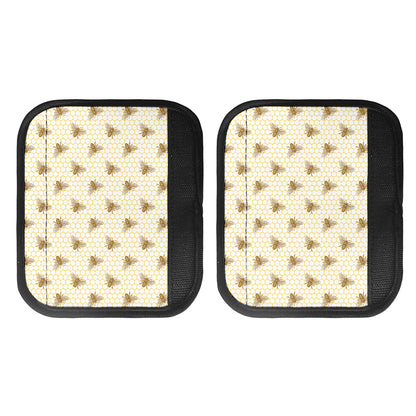 Honey Bee Hive Pattern Print Handle Covers