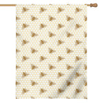 Honey Bee Hive Pattern Print House Flag