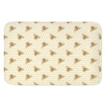 Honey Bee Hive Pattern Print Indoor Door Mat