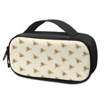 Honey Bee Hive Pattern Print Insulin Cooler Travel Case