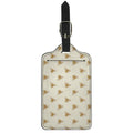 Honey Bee Hive Pattern Print Luggage Tag