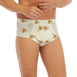 Honey Bee Hive Pattern Print Men's Briefs