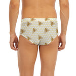 Honey Bee Hive Pattern Print Men's Briefs