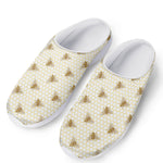 Honey Bee Hive Pattern Print Mesh Casual Shoes