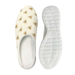 Honey Bee Hive Pattern Print Mesh Casual Shoes