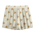Honey Bee Hive Pattern Print Mesh Shorts