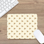 Honey Bee Hive Pattern Print Mouse Pad