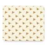 Honey Bee Hive Pattern Print Mouse Pad