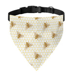 Honey Bee Hive Pattern Print Over The Collar Dog Bandana