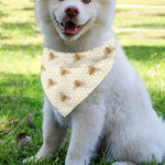 Honey Bee Hive Pattern Print Over The Collar Dog Bandana