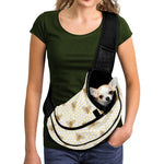 Honey Bee Hive Pattern Print Pet Sling Carrier