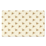 Honey Bee Hive Pattern Print Polyester Doormat