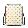 Honey Bee Hive Pattern Print Rectangular Crossbody Bag