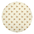 Honey Bee Hive Pattern Print Round Blanket