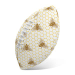 Honey Bee Hive Pattern Print Rugby Ball